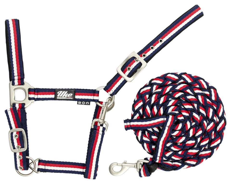 Cavezza nylon tricolore + lunghina