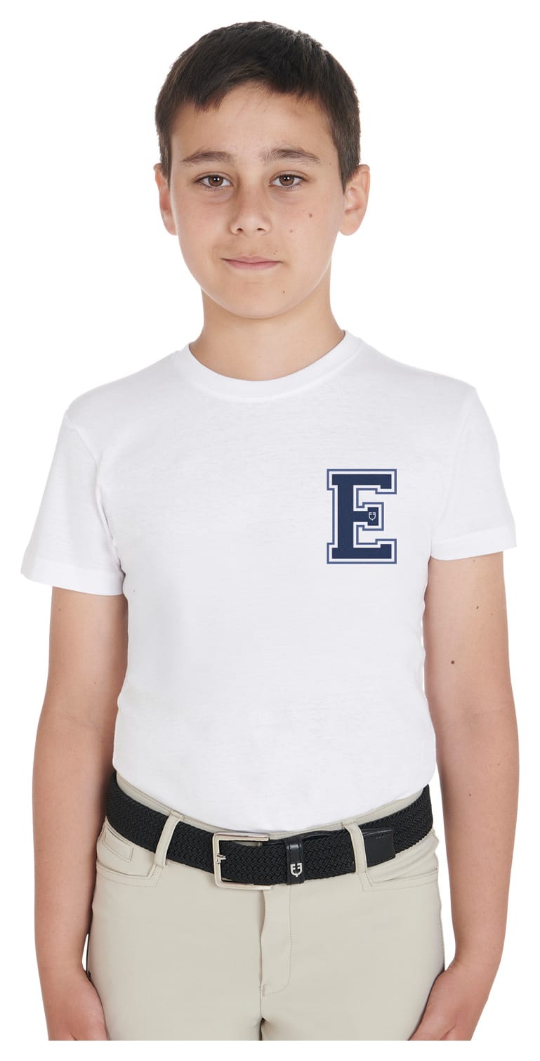 T-shirt bambino Monogram in cotone